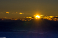 王ｹ頭の夕陽-２