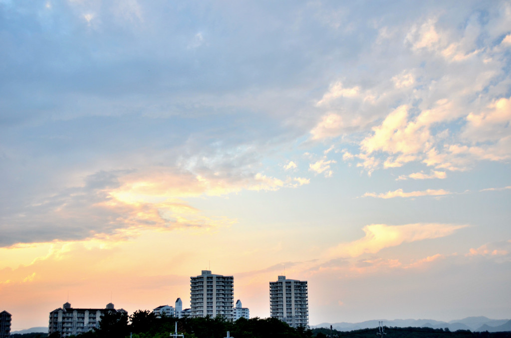 優しい夕焼け