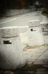 ここから先は車が沢山通るからね
