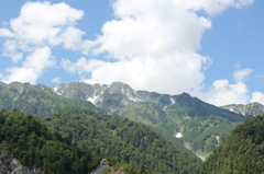 黒部ダムより立山を臨む