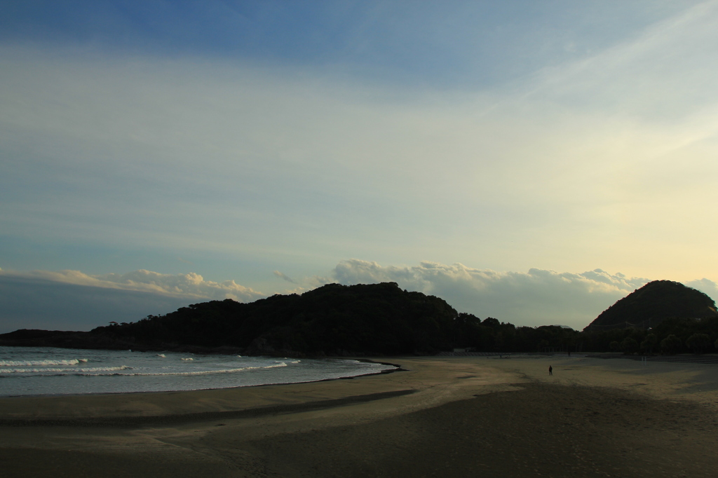 夕方の伊勢ヶ浜