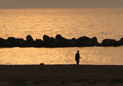 日本海の夕暮れ