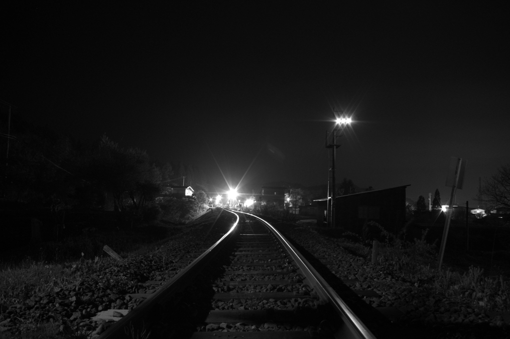 夜の線路