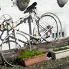 白い自転車