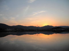慰めの夕景