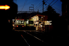 ホーム　京阪石坂線