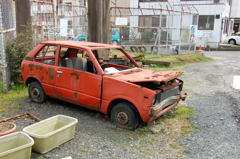 住宅街の軽自動車