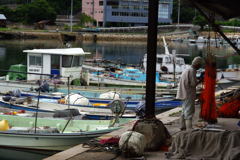 島の漁師。