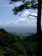 御斎峠からの展望。