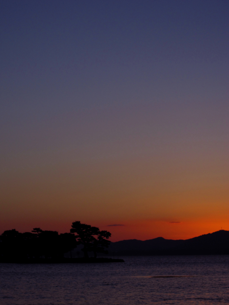 宍道湖の夕焼け