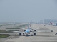 関空で
