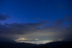 諏訪湖夜景