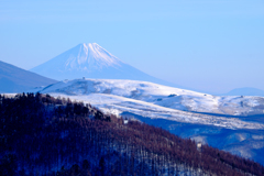 王ヶ頭から見る富士山