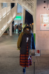 ぽつん
