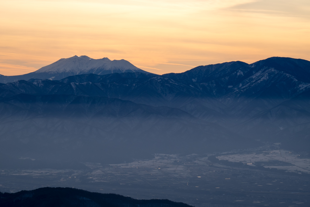 夕刻御岳山