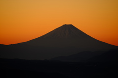 朝の富士