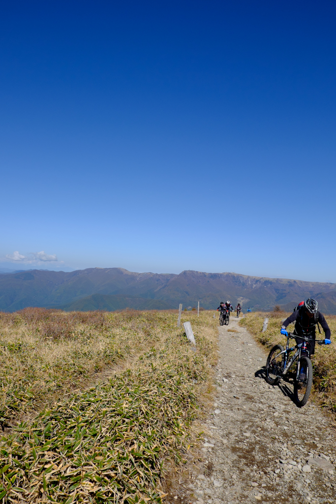 登山道にて