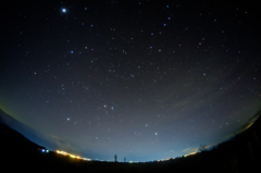 高ボッチ電波塔と星空