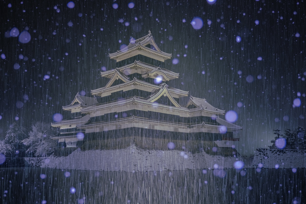 降りしきる