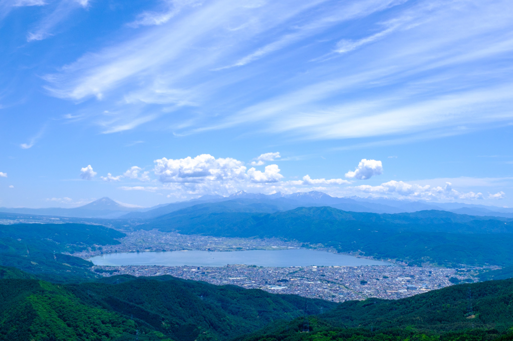 高ボッチ山頂からの眺め