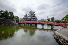 埋橋と松本城