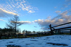空・雲・残雪