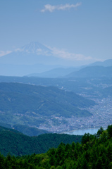 富士山と諏訪湖