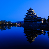 朝の城