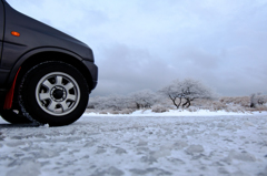 スタッドレスでは歯が立たなかった