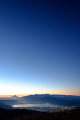 諏訪湖の空
