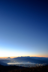 諏訪湖の空