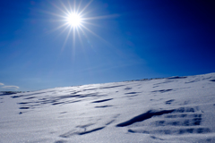 太陽と雪と