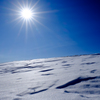 太陽と雪と