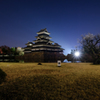 朝の城