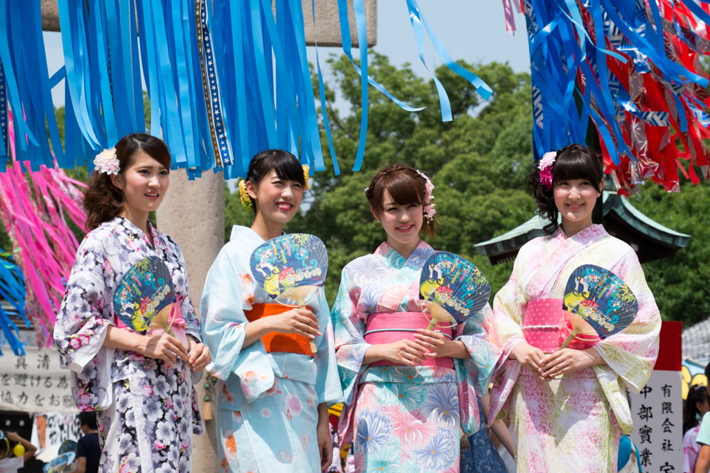 真清田神社にて