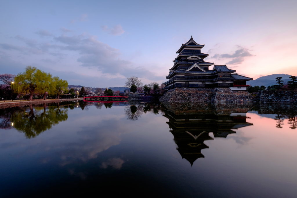 赤くなる空