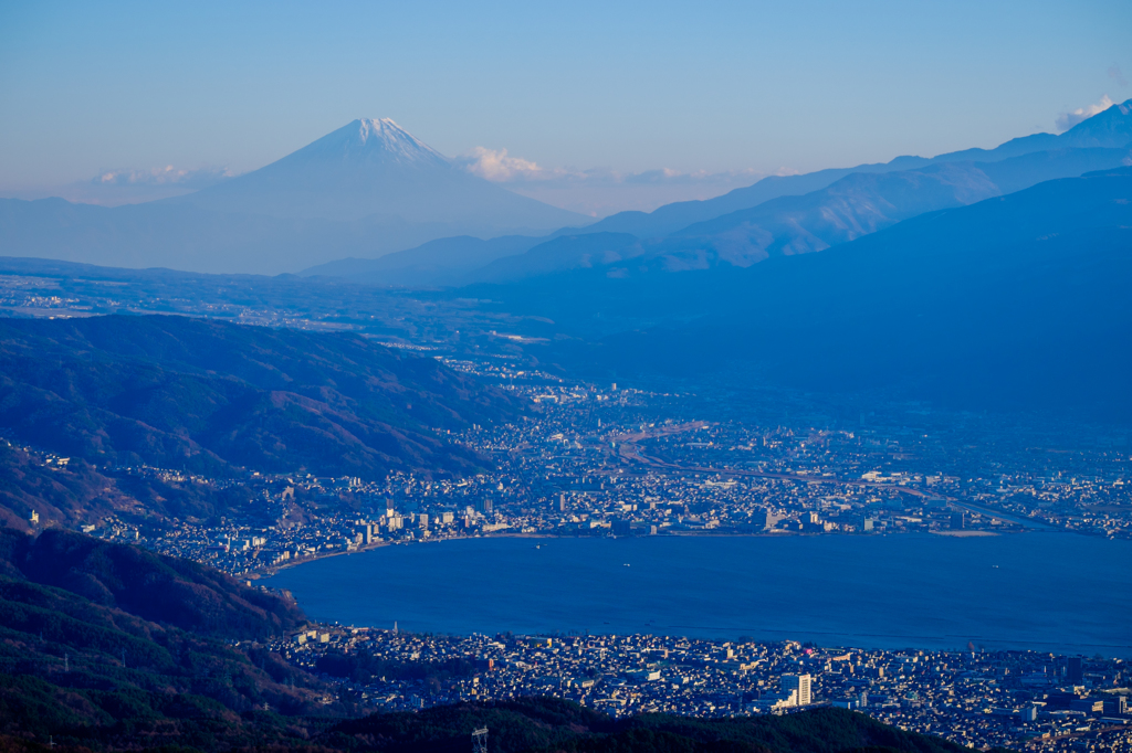 富士山と諏訪地方