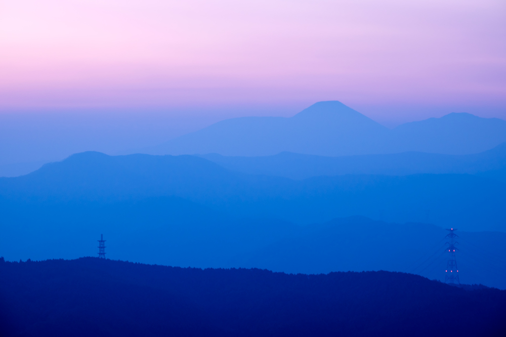 蓼科山グラデーション