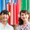 七夕飾りと浴衣美人