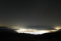 諏訪湖夜景