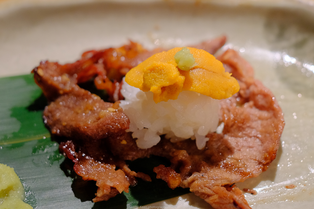 ミスジ＋雲丹＋ご飯