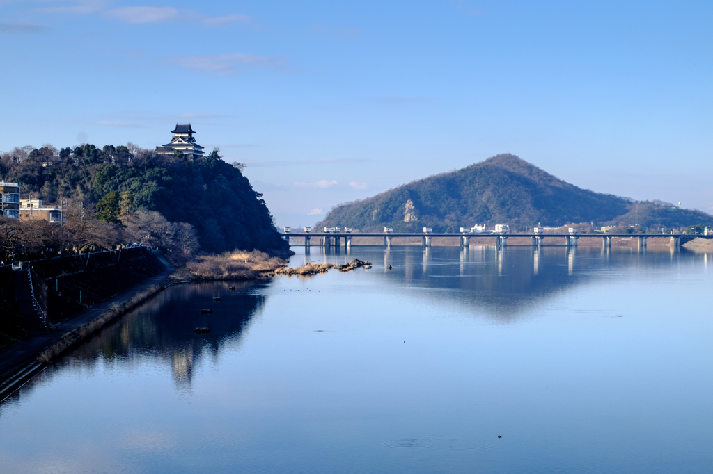 初めて見た犬山城