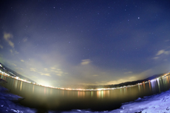 諏訪湖夜景