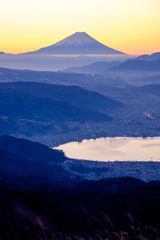 高ボッチ山頂からの富士山