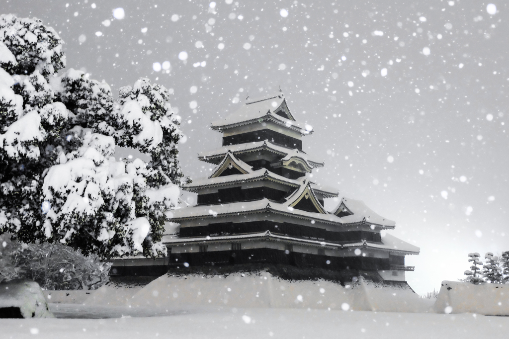 大雪の朝