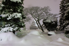 大雪の国宝松本城