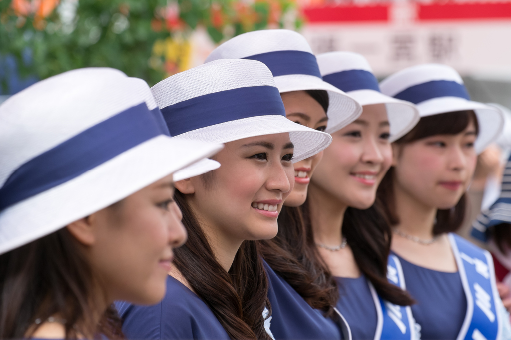 ミス七夕・ミス織物　勢ぞろい