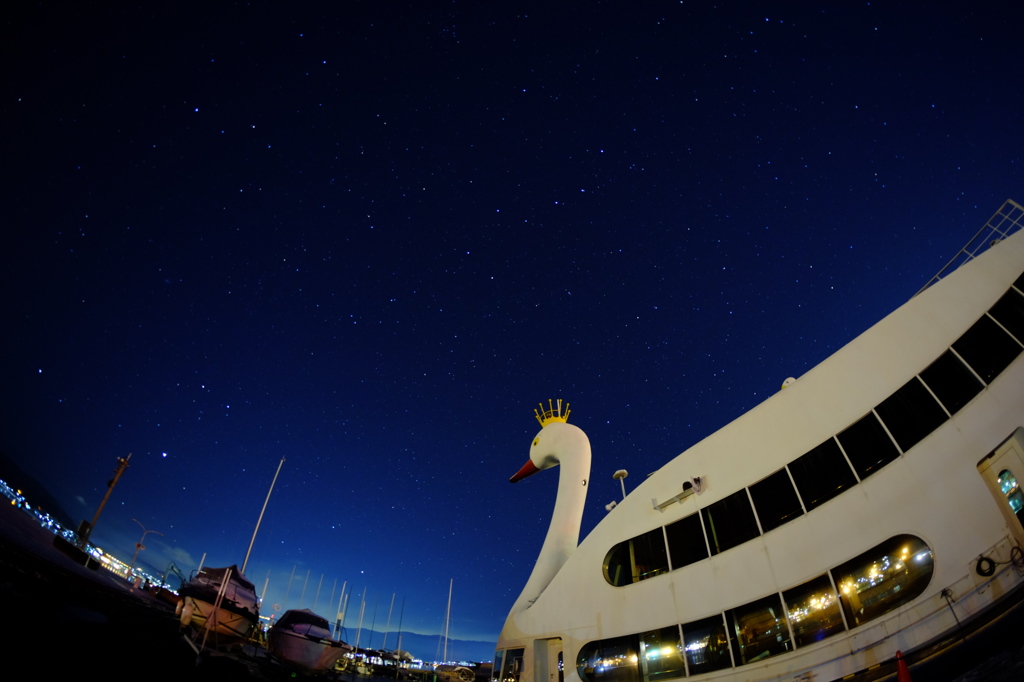 白鳥丸と星空1