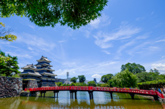 夏の松本城
