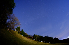 離陸場と天の川